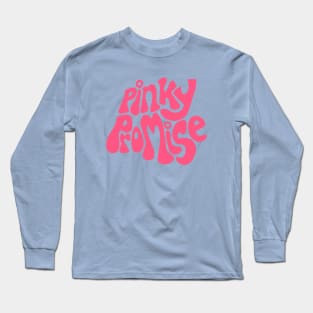 Pinky Promise, AKA HBCU Pink and Green Gifts for Him Her, Christmas Birthday Graduation Long Sleeve T-Shirt